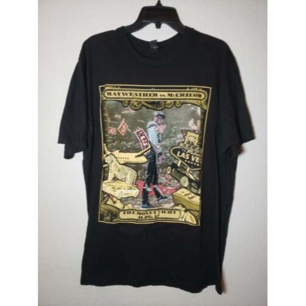 Mayweather vs. McGregor The Money Fight 2017 T-shirt Floyd Mayweather Size Large